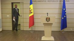 Conferință de presă susținută de deputatul Partidului Acțiune și Solidaritate, Sergiu Litvinenco