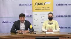 Conferință de presă organizată de Fracțiunea PAS din CMC cu tema „Moratoriul lui Ion Ceban, un populism contradictoriu”