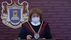 Briefing de presă susținut de Președintele Curții Constituționale a Republicii Moldova, Domnica Manole