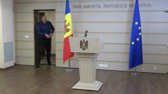 Briefing de presă susținut de către deputații din Fracțiunea parlamentară a Blocului Comuniștilor și Socialiștilor