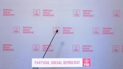 Conferință de presă după ședința Biroului Permanent Național al Partidului Social Democrat din 4 octombrie 2021