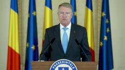 Declarație de presă susținută de Președintele României, Klaus Iohannis 