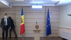 Briefing de presă susținut de către deputatul fracțiunii parlamentare a Partidului Acțiune și Solidaritate, Dumitru Alaiba