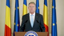 Declarație de presă susținută de Președintele României, Klaus Iohannis 