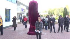 Inaugurarea sculpturii realizate prin intermediul proiectului caritabil „În Moldova cu bunătate, din Moldova cu bunătate”
