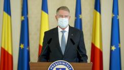Declarație de presă susținută de Președintele României, Klaus Iohannis 