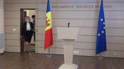 Briefing de presă susținut de către deputații Blocului Comuniștilor și Socialiștilor