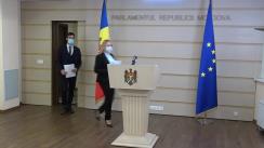 Briefing de presă susținut de către deputata Partidului Acțiune și Solidaritate, Angela Munteanu-Pojoga