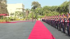 Ceremonia primirii oficiale de către Președintele Republicii Arabe Egipt, Abdel Fattah El-Sisi, a Președintelui României, Klaus Iohannis