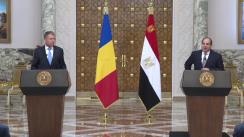 Declarații de presă comune a Președintelui României, Klaus Iohannis, cu Președintele Republicii Arabe Egipt, Abdel Fattah El-Sisi