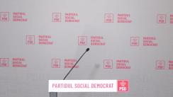 Conferință de presă după ședința Consiliului Politic Național al Partidului Social Democrat din 1 noiembrie 2021