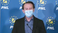 Declarație de presă susținută de Președintele Partidului Național Liberal, Florin Cîțu