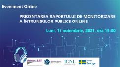 Prezentarea Raportului de monitorizare a întrunirilor publice online