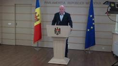 Declarațiile lui Vasile Bolea în timpul ședinței Parlamentului Republicii Moldova din 18 noiembrie 2021