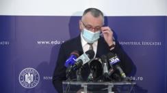 Declarație de presă susținută de ministrul Educației al României, Mihai Cîmpeanu