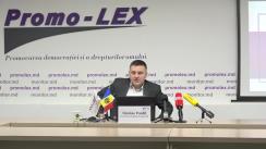 Conferință de presă organizată de Asociația Promo-LEX de prezentare a constatărilor Misiunii de Observare Promo-LEX privind desfășurarea Alegerilor Locale Noi, din 21 noiembrie 2021