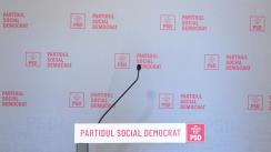 Declarații de presă după ședința Consiliului Politic Național al Partidului Social Democrat din 22 noiembrie 2021