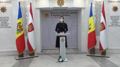 Briefing de presă susținut de Ministrul Afacerilor Interne al Republicii Moldova, Ana Revenco, privind rezultatele obținute în cadrul vizitei de lucru a delegației MAI în SUA