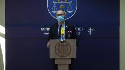 Conferință de presă susținută de ministrul Justiției, Sergiu Litvinenco, referitoare la inițiativa de verificare a integrității candidaților la funcțiile de membru în Consiliul Superior al Magistraturii și Consiliul Superior al Procurorilor (pre-vetting)