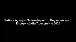 Ședința Agenției Naționale pentru Reglementare în Energetică din 7 decembrie 2021