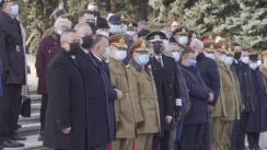 Participarea Prim-ministrului României Nicolae Ciucă, la ceremonia militară și religioasă de depunere de coroane și jerbe de flori la Mormântul Ostașului Necunoscut Parcul Carol I, București  