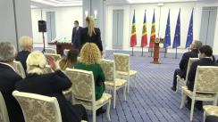 Ceremonia de înmânare a premiilor pentru sportivii Republicii Moldova care au participat la Jocurile Olimpice și Paralimpice de la Tokyo 2021