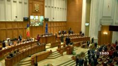 Ședința solemnă comună a Camerei Deputaților și Senatului dedicată aniversării a 30 de ani de la adoptarea Constituției României de către Adunarea Constituantă
