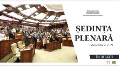 Ședința Parlamentului Republicii Moldova din 9 decembrie 2021
