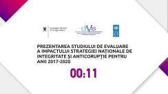 Prezentare publică a Studiului de evaluare a impactului Strategiei Naționale de Integritate și Anticorupție-Moldova 2021