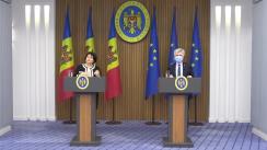 Declarații de presă susținute de prim-ministrul Republicii Moldova, Natalia Gavrilița, și ministrul Finanțelor, Dumitru Budianschi, după ședința Guvernului Republicii Moldova din 14 decembrie 2021
