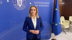 Declarație de presă susținută de ministrului Familiei, Tineretului și Egalității de Șanse, Gabriela Firea, la întalnirea cu reprezentanții organizațiilor  care activează in domeniul tineretului din România