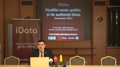 Conferința de presă organizată de compania Date Inteligente SRL (iData) cu tema „Studiile socio-economic și de audiență iData - decembrie 2021”