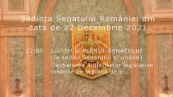 Ședința în plen a Senatului României din 22 decembrie 2021