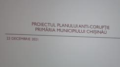 Dezbateri publice organizate de Primăria municipiului Chișinău privind Proiectul Planului Local Anticorupție pentru anii 2022-2025