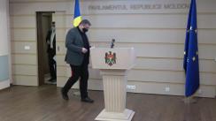 Briefing de presă al deputaților Fracțiunii Partidului Acțiune și Solidaritate, Vasile Grădinaru și Virgiliu Pâslariuc
