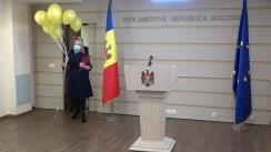 Briefing de presă susținut de către deputații din Fracțiunea Blocului Comuniștilor și Socialiștilor, Elena Bodnarenco, Diana Caraman și Valeriu Muduc