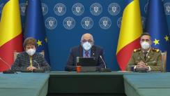 Conferință de presă privind evoluția pandemiei de Covid-19 și a procesului de vaccinare în România