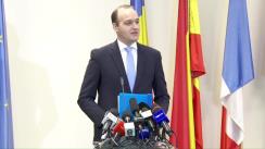 Conferință de presă susținută de Ministrul Investițiilor și Proiectelor Europene, Dan Vîlceanu