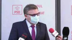 Declarații de presă susținute de Ministrul Muncii, Marius Constantin Budăi