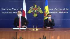 Ceremonia de semnare a Acordului dintre Guvernul Republicii Moldova și Guvernul Japoniei privind asistența administrativă reciprocă și cooperarea în domeniul vamal