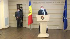 Briefing susținut de fracțiunea Blocului Comuniștilor și Socialiștilor în timpul ședinței Parlamentului Republicii Moldova din 21 ianuarie 2022