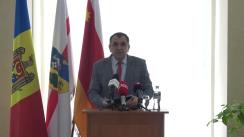 Conferință de presă susținută de președintele Consiliului Raional Orhei, Dinu Țurcanu