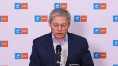 Declarație de presă susținută de președintele USR Dacian Cioloș