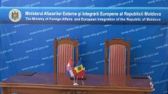 Conferință de presă susținută de ministrul afacerilor externe și integrării europene al Republicii Moldova, Nicu Popescu, și ministrul afacerilor externe și europene al Croației, Gordan Grlić Radman