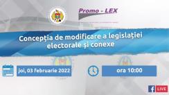 Evenimentul „Concepția de modificare a legislației electorale și conexe” organizat de către Comisia Electorală Centrală în parteneriat cu Asociația Promo-LEX