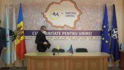 Conferință de presă susținută de președintele de Onoare al Partidului Liberal, Mihai Ghimpu