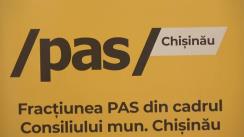 Conferință de presă susținută de Fracțiunea PAS din CMC cu tema „Ion Ceban întoarce 75 de gherete în Chișinău fără licitație”
