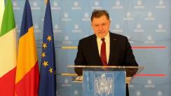 Declarație de presă susținută de Ministrul Sănătății Alexandru Rafila in vizită la sediul Ambasadei României în Italia