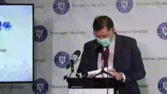Conferință de presă susținută de Ministrul Sănătății, dr. Alexandru Rafila, referitor la evoluția pandemiei de Covid-19
