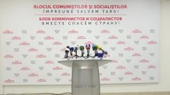Conferință de presă susținută de conducerea Blocului Comuniștilor și Socialiștilor (Comitetul Executiv al PSRM și Comitetului Executiv Politic al PCRM) pe subiecte de actualitate și acțiunile ulterioare ale opoziției